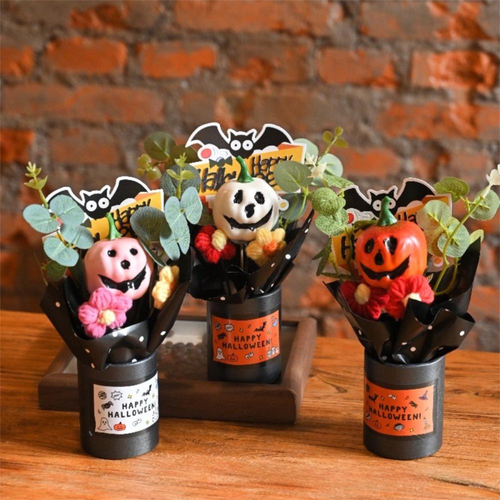 Goth Halloween Gresskardekorasjoner Gresskardesign Kunstige blomsterrekvisitter Festrekvisitter
