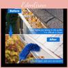 Extendable Gutter Brush With Fiber Head For Home Cleaning And Dusting Tasks