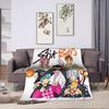 Saja Boys  Kpop Hunter Halloween Warm Soft Blankets  Camping Plush Throw Blanket Comfortable Home Decor Bedspread Sofa Bed Cover