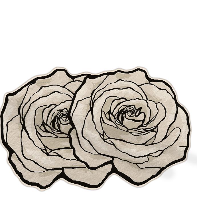 Imitation Cashmere Non-Slip Bathroom Mat - Absorbent & Dirt-Resistant Special-Shaped Floor Rug