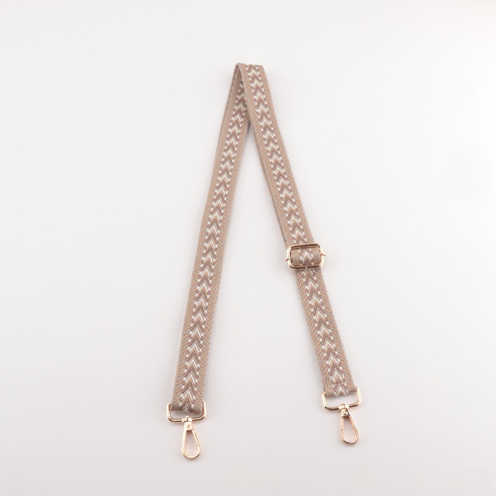 

2.5Cm Wide Accessories Crossbody Shoulder Bag Strap Adjustable Replacement Bag Shoulder Strap Thickened Heavy Industry Bag Strap Gun black button