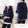 Hooded Long Sleeve Pullover Top with Contrast Brushed Loose Casual Plus Sizes Perfect for and Winter [CCGGOWMM] Women's Pattern, Fleece,