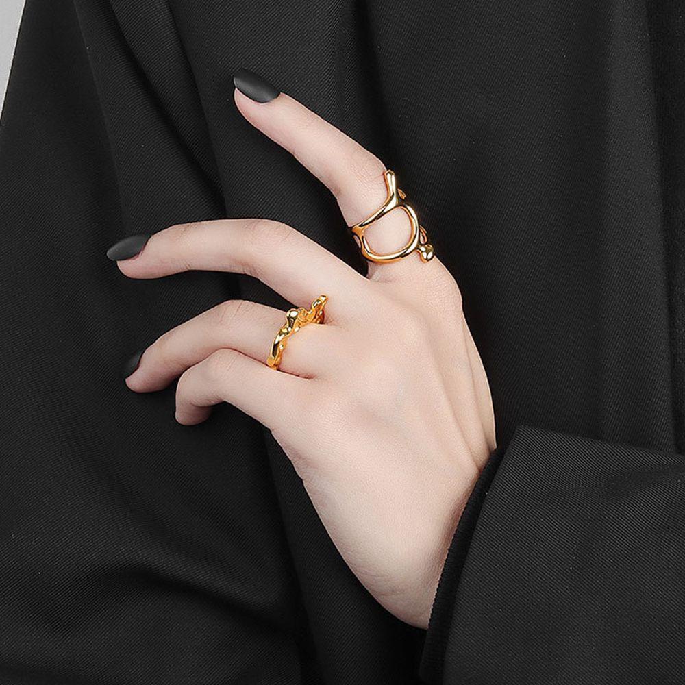 Branches Street Style Women Jewelry Accessories Korean Style Jewelry Punk Ring Geometric Ring
