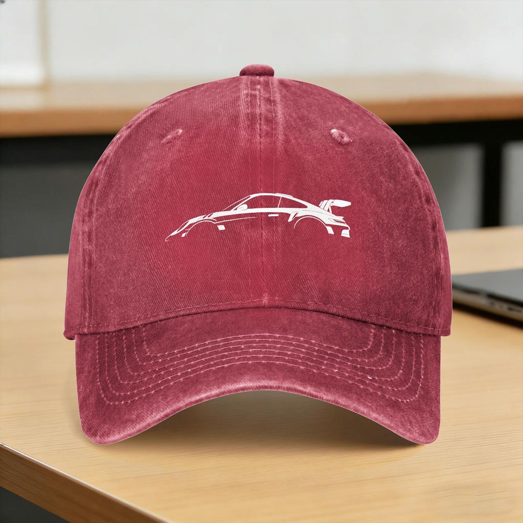 Sports Car Silhouette Casual Baseball Cap Hunting Camping Hip Hop Hats Spring High Quality Unisex-Teens Fashion Snapback Cap