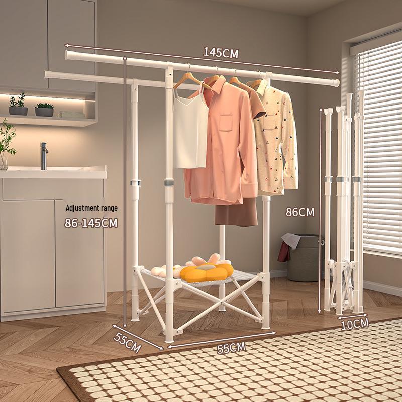 Collapsible Indoor Clothes Drying Rack for Bedroom or Balcony