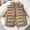 Short Thickened Lightweight Stand-Up Collar Vest Women's Autumn and Winter Jacket Explosive Vest