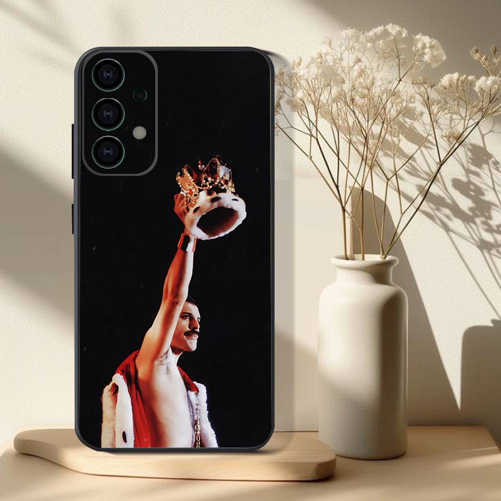 F-Freddie M-Mercury Phone Case For Samsung S 25,24,23,22,30,21,10,9,Ultra,Plus,Lite,FE,4,5G Black Soft Case