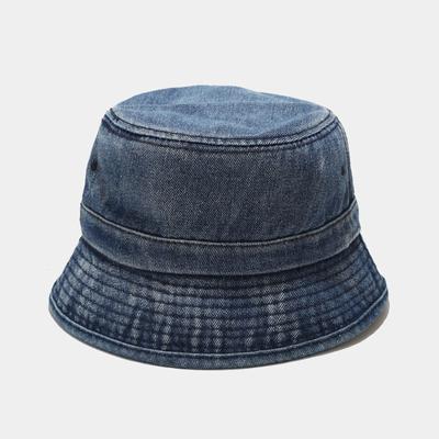 Adult Fashion Solid Denim Sunshade Fisherman's Hat Basin Hat Outdoor Bucket Hat