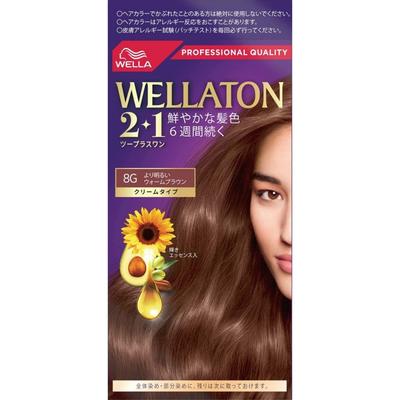 Wella WellaTone Crème Colorante pour Cheveux Type 8G Blondisseur Marron Chaud Couleur de Cheveux Vive Dure 6 semaines 2+1 - - - Quasi-médicament