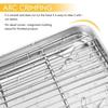 Stainless Steel Baking Pan with Rack Removable Steaming Cooling Racks Food Cooling Tray  Oven Use