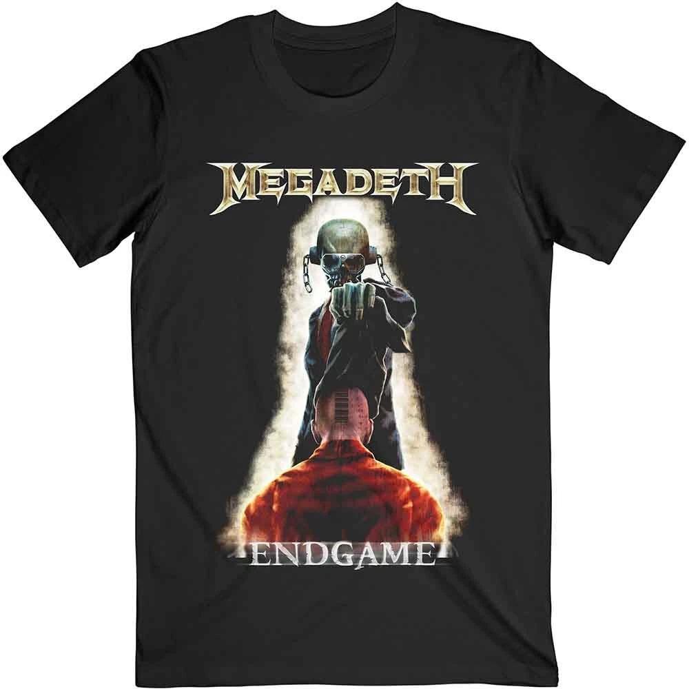 Megadeth T Shirt Vic Removing Hood Band Logo Official Mens Black M XL