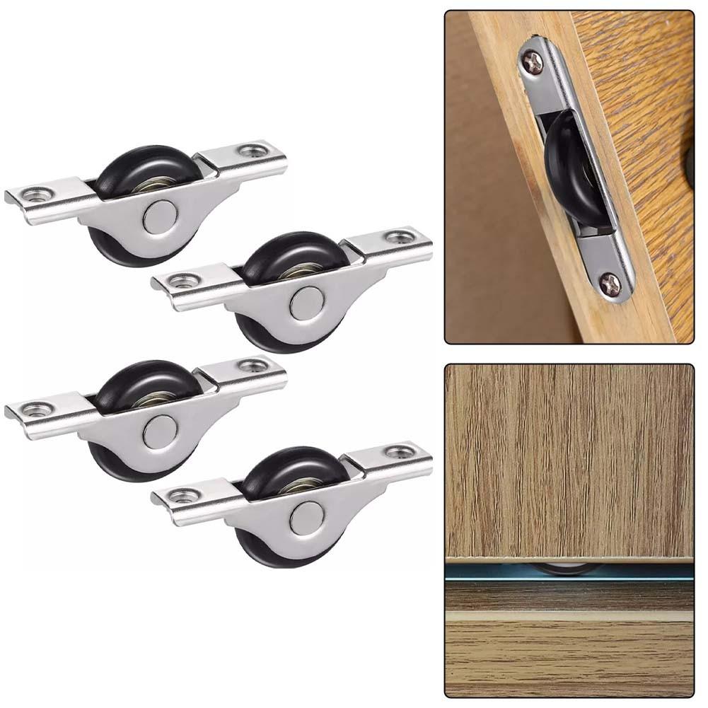 Pack of 4 Lightweight Sliding Door Wheels Compatible with For Cabinets