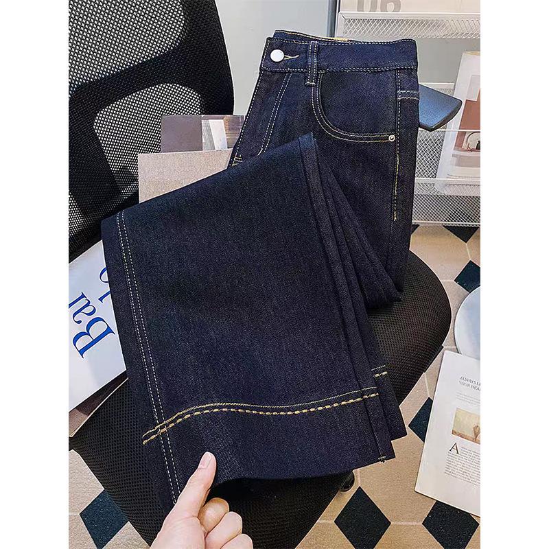 2026 Summer Women s High-Waisted Loose Straight Leg Wide-Leg Jeans for Pear-Shaped Bodies 2XL