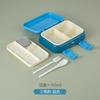 Kids Cartoon Double-Layer Bento Box Microwave-Safe Lunch Container With Utensils Portable Food Storage