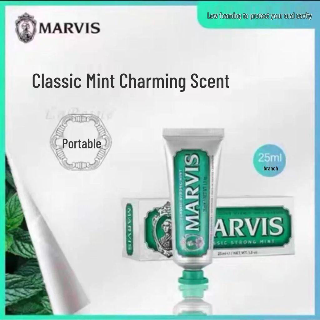 Marvis Silver Mint Toothpaste 85ml - Imported from Italy for Fresh Breath & Stain Removal, Popular Choice.