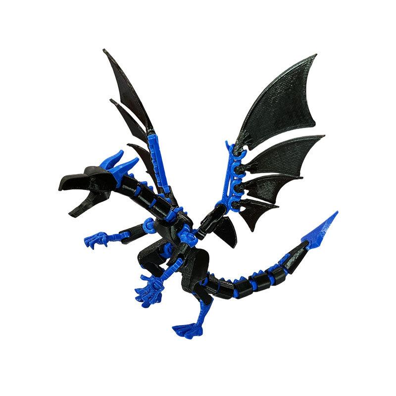 3D Printed Three Head Flying Dragon / Fire Dragon T13 Action Figures Multi-Jointed Movable Robot Nova 13 DIY Mannequin Toys
