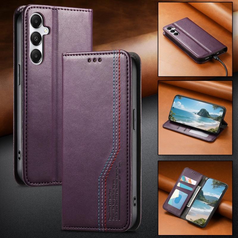 

Magnetic Leather Wallet Card Phone Case for Samsung Galaxy A07 A56 A36 A26 A16 A55 A35 A25 A15 A71 A51 S25 Plus S24 Ultra Cover Samsung S25