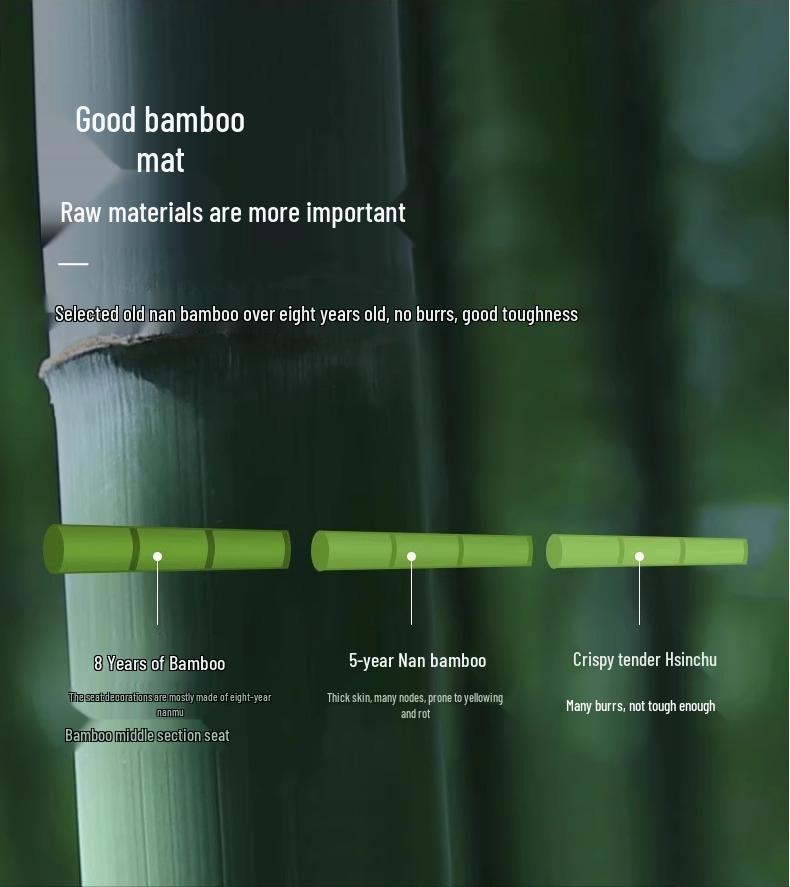 Double-Sided Bamboo & Ice Silk Mat, Foldable for Summer & Winter, Single Person Dormitory Mat with Free Shipping