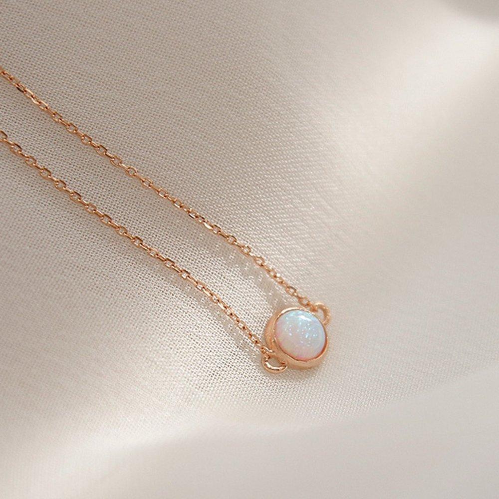 J.Lauren 05B0851 Opal Gemstone Rose Gold Silver Bracelet