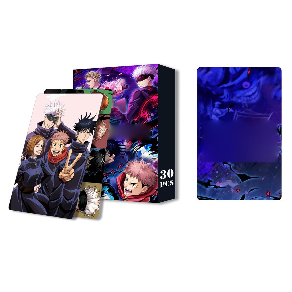 30pcs Anime Character Double-Sided Card Set Collectible Cards with Storage Box for Fans and Collectors Suitable for Display and Collection