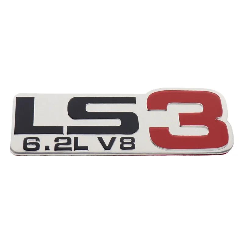 LS3 6.2L V8 LS2 6.0L V8 Engine Emblem Car Fender Side trunk Nameplate Decal Badge Sticker