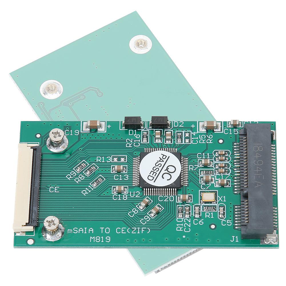 Riser Card Green ABS MSATA to Ce ZIF SSD Solid State Drive Adapter Computer Accessories