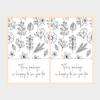 Green Leaf Rectangular Stickers - Gift Box Sealing Adhesive Labels for Packaging