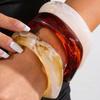 Trendy Adjustable Resin Bangle In Multiple Color Portable And Sturdy For Daily Wear