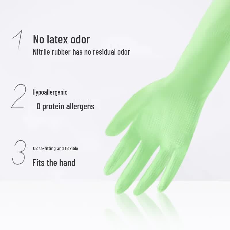 Miaojie Odorless Low-Allergy Household Cleaning Gloves