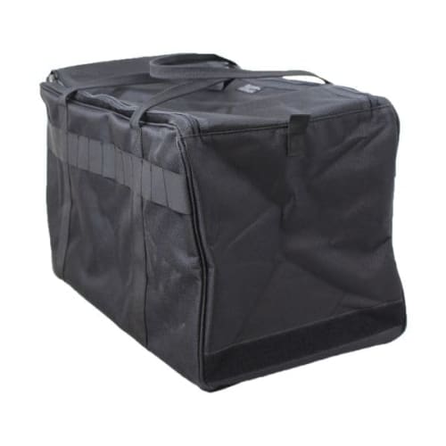 BIGMAN Double Zip Tool Bag, Volume 52, BMB-08, Durable Black Fabric Tool Bag for DIY and Outdoor Use, Model Number: 4962308193296