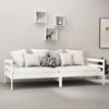 Vidaxl Daybed, White, Solid Pine Wood, 90X200 Cm