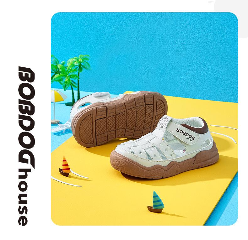 Babu Dou 2025 Summer Closed-Toe Sandals for Boys & Girls - Toddler Walking Shoes
