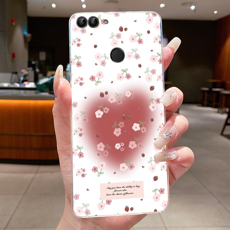 

For Huawei P Smart Case Clear Luxury Fashion Butterfly Flowers Slim Soft TPU Phone Cover For Huawei P smart 2018 Silicone Cases Huawei P smart