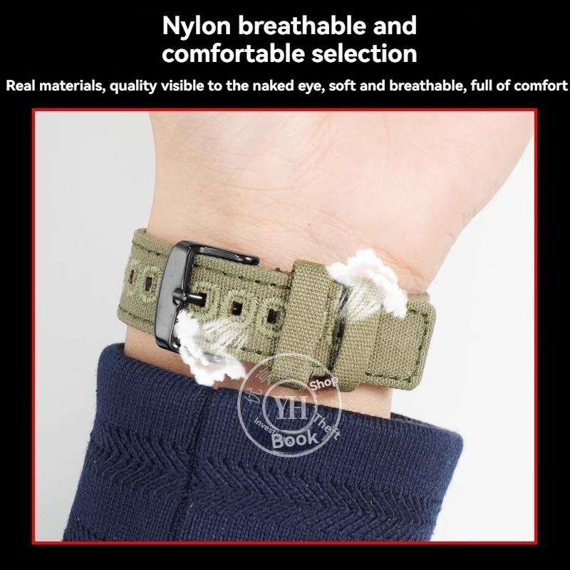 Canvas quick release strap  For Casio G-Shock AE-1200WH/1300/1000/A159 A158W A168 / F91w AE1200 nylon Bracelet Watch Band 18mm