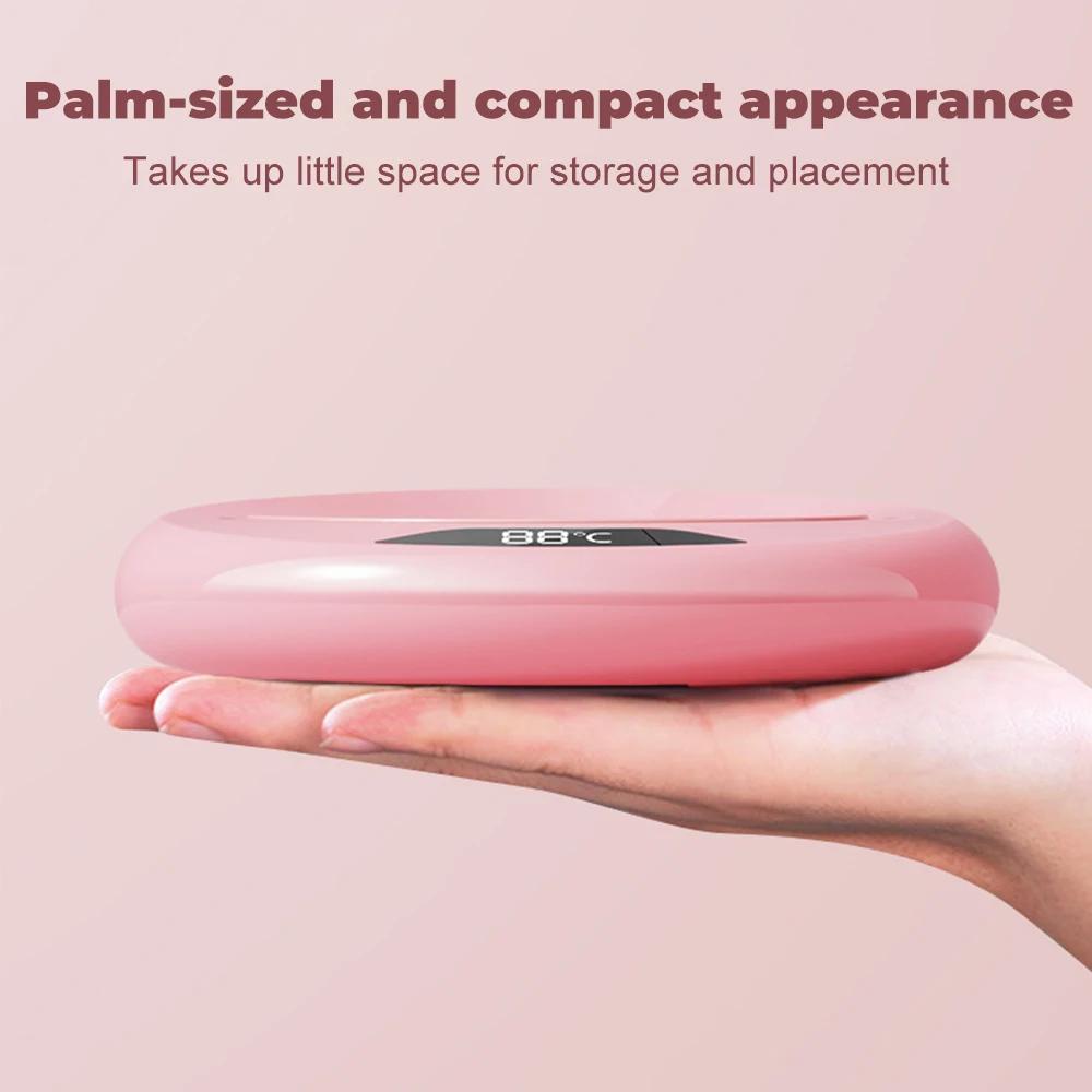 

Thermostatic Heating Coaster USB Home Heating Coaster 3-speed Adjustment Heating Constant Temperature For Milk Tea Cup Heater рожевий