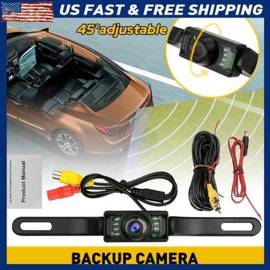170 Rear CMOS View Camera Plate Backup Reverse Vision Night License Waterproof