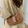 Casual retro suede bag 2025 new commuter large capacity women's shoulder underarm bag versatile messenger bag