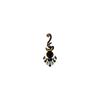 Comet Busters Long Black Bindis With Golden Stone (BV1170)