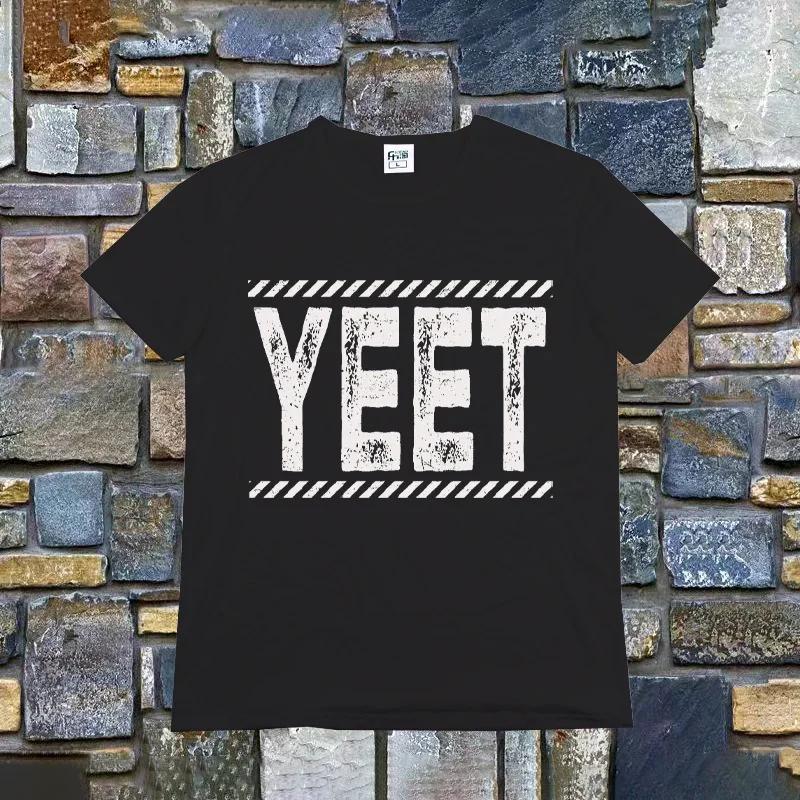 Retro Tričko Jey Uso Yeet Vtipné citáty Wresting Lovers Grafické tričko Měkké Unisex Tričko s výstřihem do O Letní tričko Módní topy