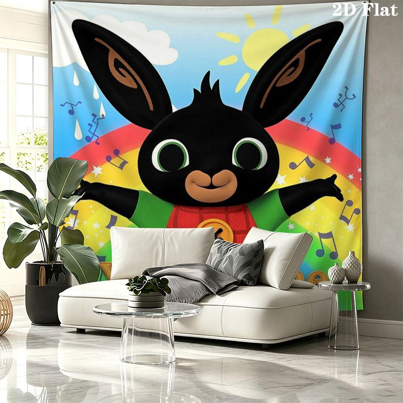 Bing Custom Name Wall Tapestry Aesthetic Wall Hanging Printed Fabric Blanket Decorative Tapestries for Bedroom Living Room Home Decor