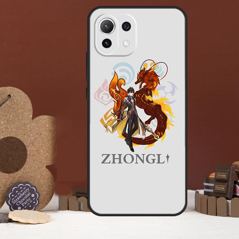 zhongli genshin impact Case For Xiaomi 14 15 Ultra 15T 14T 13T 17 Pro Max POCO X7 Pro X5 X6 F5 F6 F7 F8 Ultra Cover