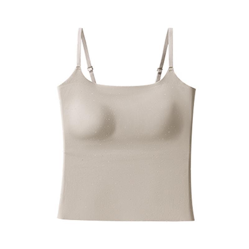 

Slim Fit Spicy Girl Glitter Camisole with Chest Pads and Elegant Back Straps - Comfortable Women’s Fashion Top XL (130-150 jin)
