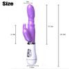 Kraftvolle Rabbit-Vibratoren Vagina Klitoris Stimulator Doppelkopf G-Punkt Massagegerät Sexspielzeug für Frauen Weiblicher Masturbator Sexshop