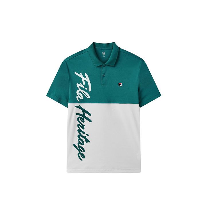

Fila Теннисная рубашка-поло с контрастным буквенным принтом, мужские топы, темно-железно-зеленый A11M123153F-GN XXL
