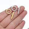 5Sets Stainless Steel Gold Color Flat OT Toggle Clasps DIY Jewelry Making Necklace Bracelet Connectors Hooks Findings Supplies