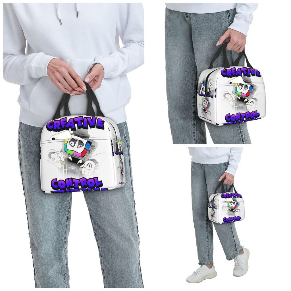 Creative Control (Mr. Puzzles) (Transparent Version) Insulated Lunch Bag for Kids School Cooler Thermal Food Box Lunch Boxes