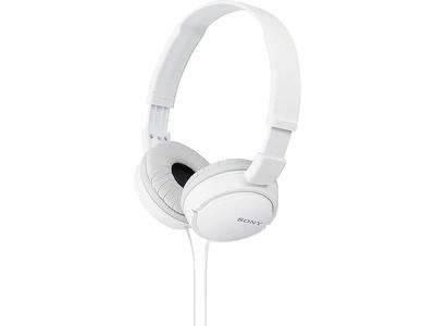 Sony Closed-Back Headphones, Foldable, White, MDR-ZX110-W [Parallel Import]