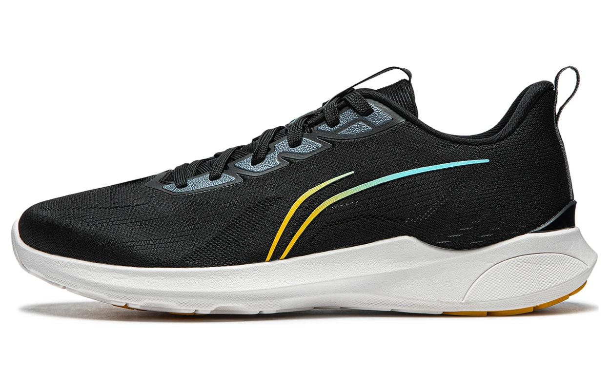Li Ning Qingyi Амортизирующие Нескользящие Износостойкие Легкие Низкие Беговые Кроссовки Мужские Черные ARSU015-2 43