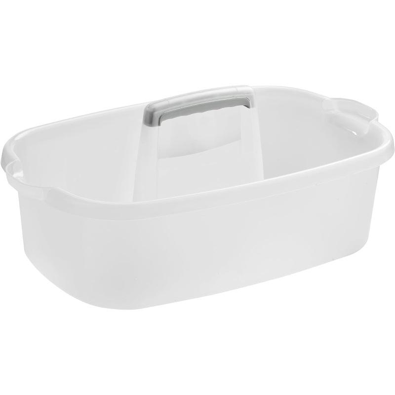 Thick Plastic Handheld Storage Basket for Bathroom, Kitchen, Cosmetics, and Cleaning Tools