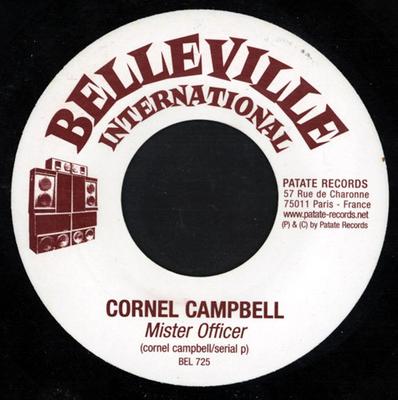 7inch Record CORNELL CAMPBELL DFACT CREW Mister Officer BEL725 Belleville Inte 2002 France Reggae Ska Dub Used